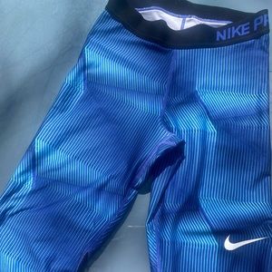 Nike Pro blue leggings